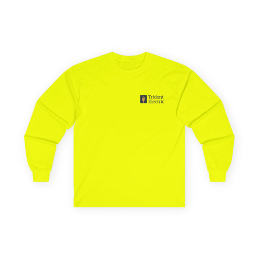 High-Visibility Long Sleeve Tee for Construction Pros, Safety Work Shirt, Neon Workwear, Team Building Apparel, NECA Pride Gear