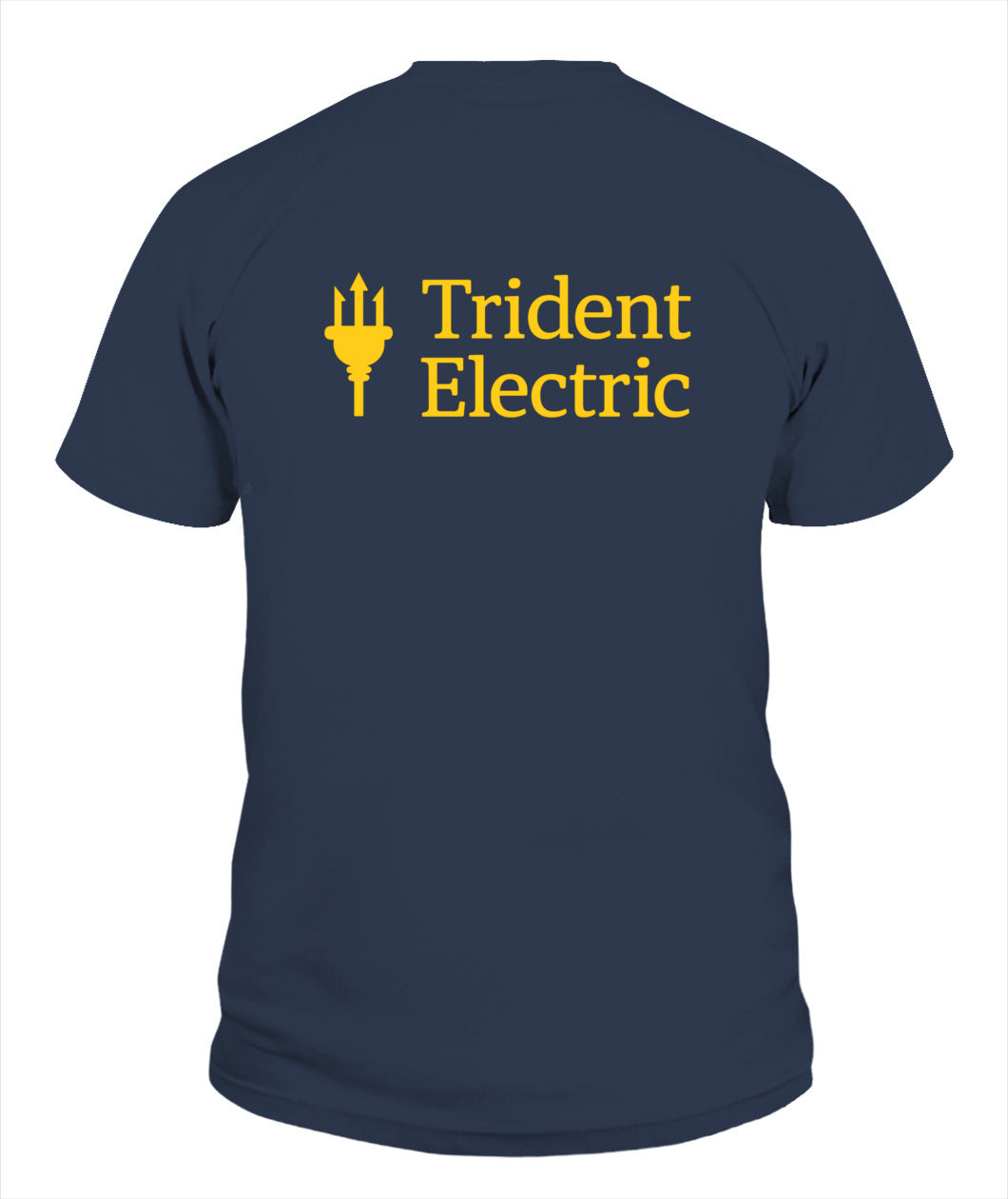 Trident Electric Service Shirt - Stylish and Comfortable 100% Cotton Tee for Electricians