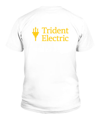 Trident Electric Service Shirt - Stylish and Comfortable 100% Cotton Tee for Electricians