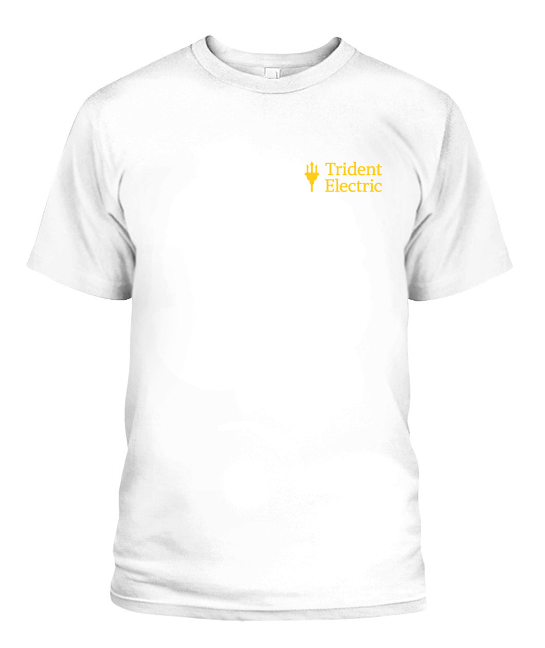 Trident Electric Service Shirt - Stylish and Comfortable 100% Cotton Tee for Electricians