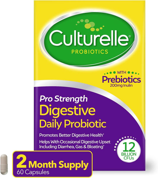 Unlock Your Digestive Wellness with Pro Strength Daily Probiotics - 60 Capsules for 2 Months of Support!